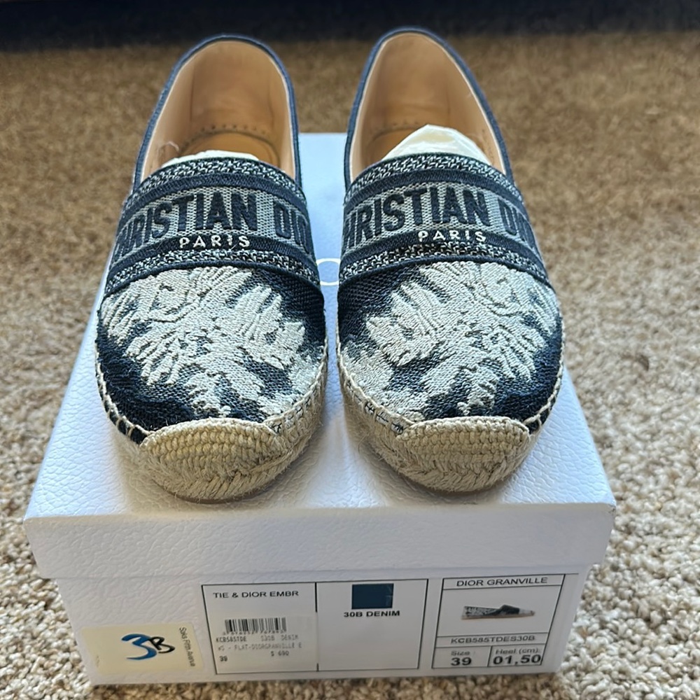 Dior Granville Espadrilles, Sz 9